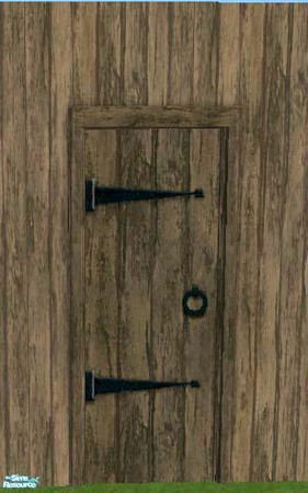 Sims 2 — Medieval Tavern Door Recolors by suceress — My third recolor of Medieval Tavern Door by Windkeeper. Wood texture