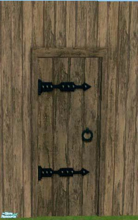 Sims 2 — Medieval Tavern Door Recolors by suceress — My second recolor of Medieval Tavern Door by Windkeeper. Wood