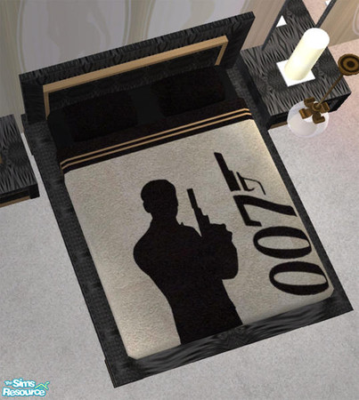 Sims 2 — Moonraker Bedroom - Bedding by Cloisonne — Bond Bedding