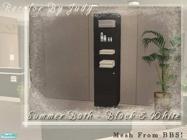Sims 2 — Judy Summer Bathroom - Cabinet by judyhugsnoopy — Recolor BetterBeSim Pure Inspiration Bathroom Set 1 Cabinet