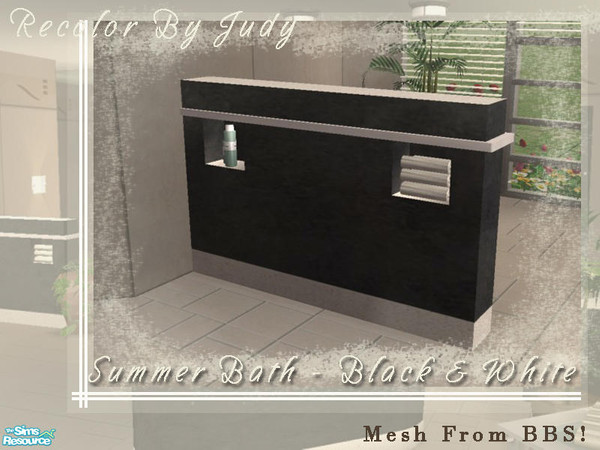 Sims 2 — Judy Summer Bathroom - Divider by judyhugsnoopy — Recolor BetterBeSim Pure Inspiration Bathroom Set 1 Divider.