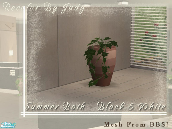 Sims 2 — Judy Summer Bathroom Hedera Plant by judyhugsnoopy — Recolor BetterBeSim Hedera Plant. Please download the mesh
