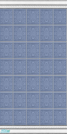 Sims 2 — Blue Decorative Tile by Halfcreek — created by Halfcreek