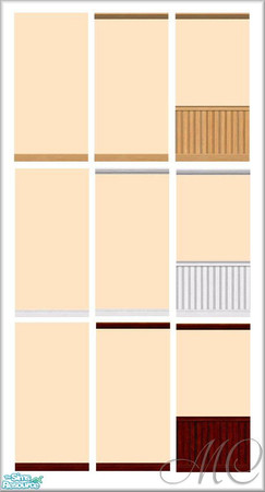 Sims 2 — Arts & Crafts Interior Set ~ Buckram Binding v2 - v9 by mistresscris — 9 new versions of my A&C Interior