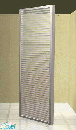 Sims 2 — Modern Designer Bathroom White - Showerdoor with Blinds by ShinoKCR — You will need 3 cheats to put the shower