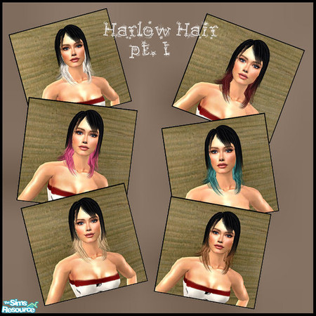 Sims 2 — Harlow Hair - part I- by Elena. — Mesh 47 from Raon Sims required. Link below. Enjoy!