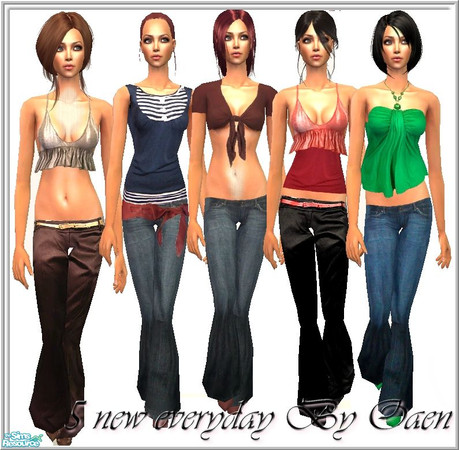 Sims 2 — QaenSet_o12 by Qaen — 5 new everyday , i hope you like it