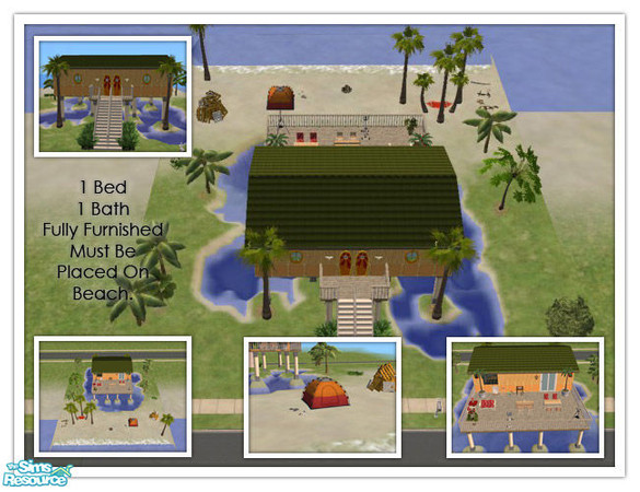 Sims 2 — 13 Breakers Beach Lane by bogey313 —  This is another Beach House that requires the beach front property for