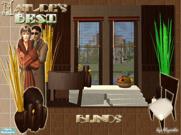 Sims 2 — Nature\'s Best Dining Room - Blinds by Alyosha — Part of my Nature\'s Best Dining Room set! Enjoy!