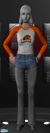 Sims 2 — PAC 10 Shirts (Elder Female) - Oregon State by becboobear — Shirts featuring the logo for the 10 universities in