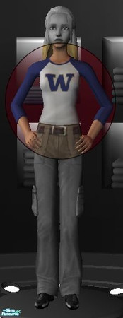 Sims 2 — PAC 10 Shirts (Teen Female) - Washington by becboobear — Shirts featuring the logo for the 10 universities in