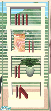 Sims 2 — TC62 Liquid Spring Living -  Bookcase by minsmusic — 