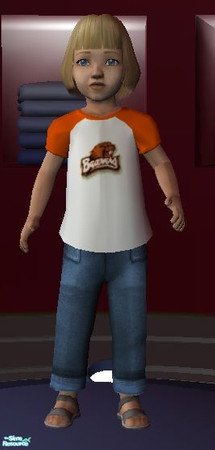 Sims 2 — PAC 10 Shirts (Toddler Female) - Oregon State by becboobear — Shirts featuring the logo for the 10 universities