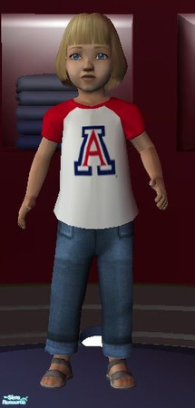 Sims 2 — PAC 10 Shirts (Toddler Female) - Arizona by becboobear — Shirts featuring the logo for the 10 universities in