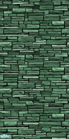 Sims 2 — Ashlar Stone Wall- Moss by simmyfan2852 — Part of the Ashlar Stone Wall Recolor Set