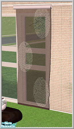 Sims 2 — moden asia - B43 Panel Curtain Right Mesh by Birgit43 — right part of 3 tile curtain