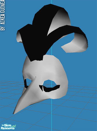 Sims 2 — The Raven - Mask - Mesh AG89 by aikea_guinea — Base game compatible.