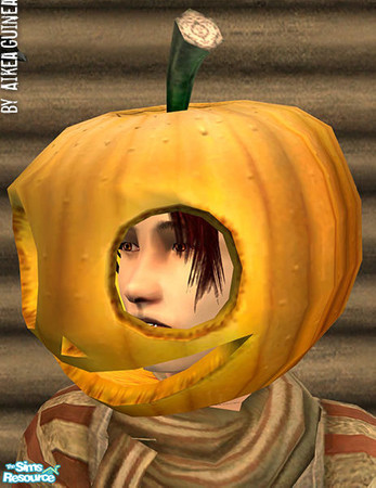 Sims 2 — Scarecrow Costume for Adult Males - Pumpkin Head by aikea_guinea — Base game compatible. Stays on in all