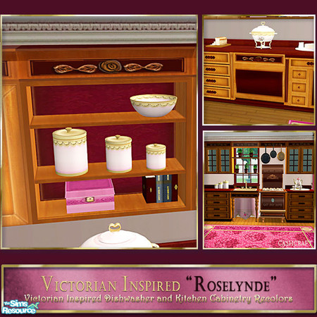Sims 2 — Victorian Kitchen Roselynde - Cabinet 04  by Cashcraft — A set recolor of my Victorian Inspired Kitchen. The set