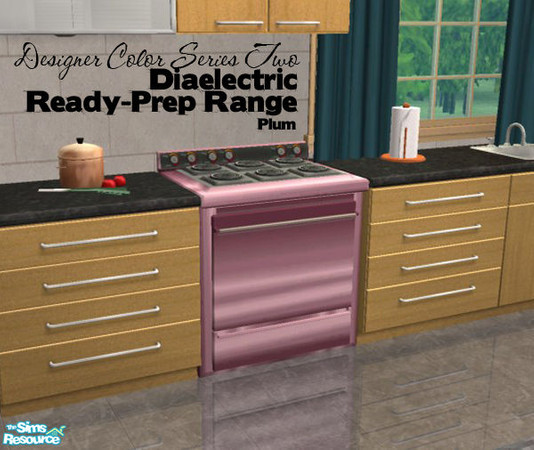 Sims 2 — Diaelectric Stove Designer Recolors Series Two - Plum by froilan — Desiger Recolors Series Two coordinating