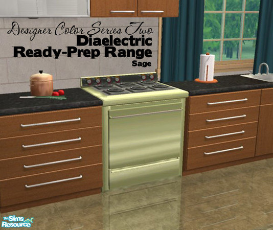 Sims 2 — Diaelectric Stove Designer Recolors Series Two - Sage by froilan — Desiger Recolors Series Two coordinating