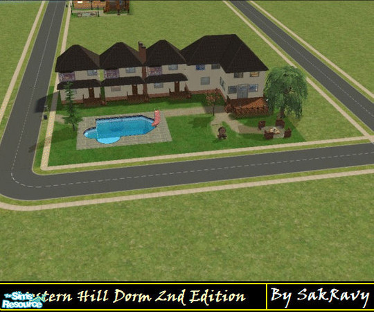 Sims 2 — Western Hill Dorm Second Edition by sakravy — A Dorm that started as an update to my western hill dorm but