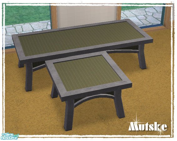 Sims 2 — Malin 1tile coffeetable Green by Mutske — 