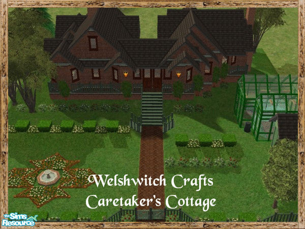 Sims 2 — Caretakers Cottage by WelshWitch — A gorgeous rustic cottage, perfect for sims who love to garden. Fully