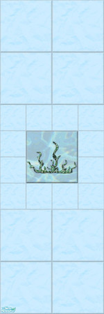 Sims 2 — Mosaic Sealife Wall Tile Collection - Seagrass by shadow66 — This is one from a set of 15 tiled walls, with a