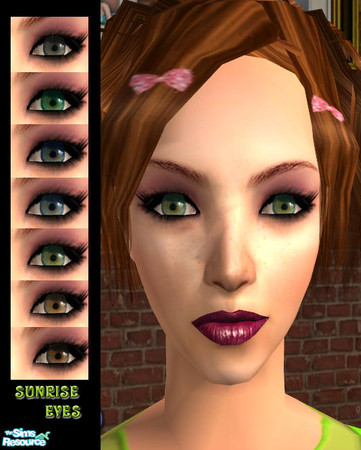 Sims 2 — Sunrise Eyes by JulietteRose — Set of seven realistic eye colors