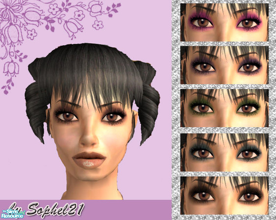 Sims 2 — SO_EyeShadow_Collection_001 by Sophel21 — Simple eyeshadows for the everyday look - set has 6 different styles.