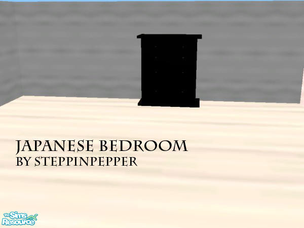 Sims 2 — Modern Japanese Bedroom - Dresser by steppinpepper — Part of Modern Japanese Bedroom set