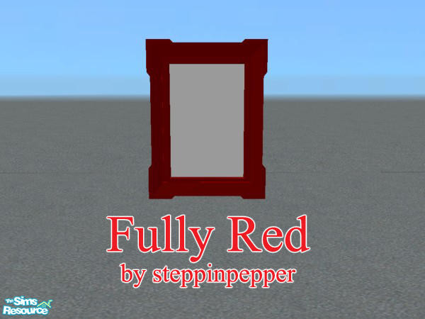 Sims 2 — Fully Red Dorm Room - Mirror by steppinpepper — Part of Fully Red Dorm set