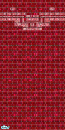 Sims 2 — Mosaic Passion Bathroom - Wall02 by Cloisonne — Decorative Mosaic Wall.