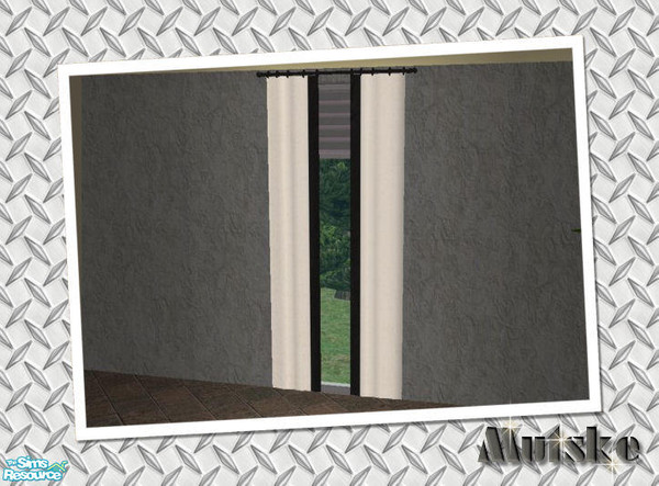 Sims 2 — Curtain Long by Mutske — Recolors of the Base Game Items, "Carmen Curtain Set" recolors, and