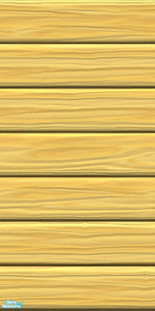 Sims 2 — Yellow Pine Horizontal Wall by munchkin_brat — Yellow pine in a horizontal direction.
