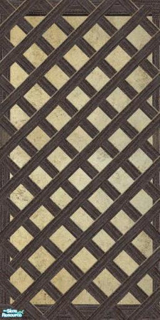 Sims 2 — Tudor Wall Building Set Wall 8 by galilea — Mellow, aged wall with timbering that looks well on 'Tudor-Styled'