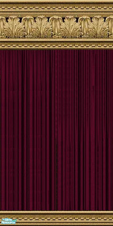 Sims 2 — jsf2AcanthusBurgDrape by jsf — From jsf Designs exclusively for TSR. Please to not clone or distribute outside