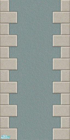 Sims 2 — Sea Breeze Stucco with quoining. - Indiv by Helenloki — Recolour of maxis original wall with quoining on both