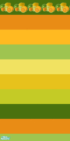 Sims 2 — Lemon and Lime Kitchen - Wall 1 by steppinpepper — Part of Lemon and Lime Kitchen Set.