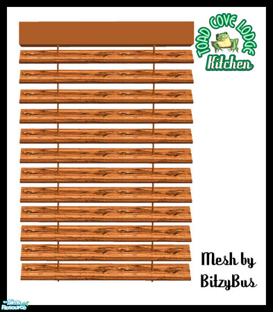 Sims 2 — Toad Cove Lodge Wooden Blinds by dancingaphrodite — Sturdy, upscale, all wood blinds will last forever! Don't