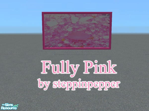 Sims 2 — Fully Pink Dorm - Painting by steppinpepper — Part of Fully Pink Dorm Set.