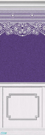 Sims 2 — Lace Walls in Violet - Individual Item by maylynn55 — Made by maylynn55 - Please feel free to use any of my