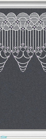 Sims 2 — Lace Walls in Smoke - Individual Item by maylynn55 — Made by maylynn55 - Please feel free to use any of my walls
