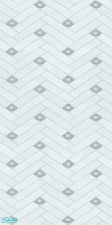 Sims 2 — Chrysanthemum Woven Tile by jeni — A recolour of the Maxis Woven Tiled Wall. Part of a small set to mix and