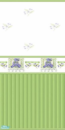 Sims 2 — Berry Bear Wallpaper - Huckleberry by Lisasimpsonfan — Part of the Berry Bear Wallpaper set.