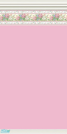 Sims 2 — Pink Bordered Wall by BarbAnn — 