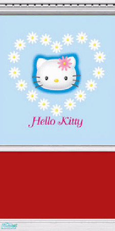 Sims 2 — Hello Kitty Wall 17 of 20 by BBKZ — Dedicated to Purrfessional & her ='..'= ..... Enjoy and rate it! :-)