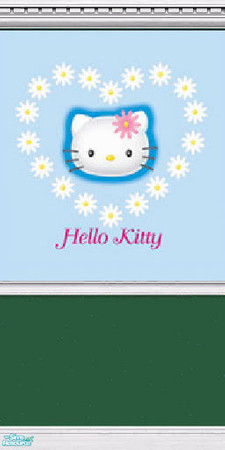 Sims 2 — Hello Kitty Wall 16 of 20 by BBKZ — Dedicated to Purrfessional & her ='..'= ..... Enjoy and rate it! :-)