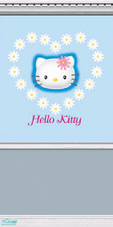 Sims 2 — Hello Kitty Wall 14 of 20 by BBKZ — Dedicated to Purrfessional & her ='..'= ..... Enjoy and rate it! :-)